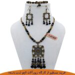 فروش عمده ست برنز طرح قاب عکس مشکی (+دستبند) کد GF-050