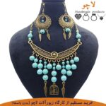 نیم ست فیروزه دست ساز لاچو (کد F-0049)